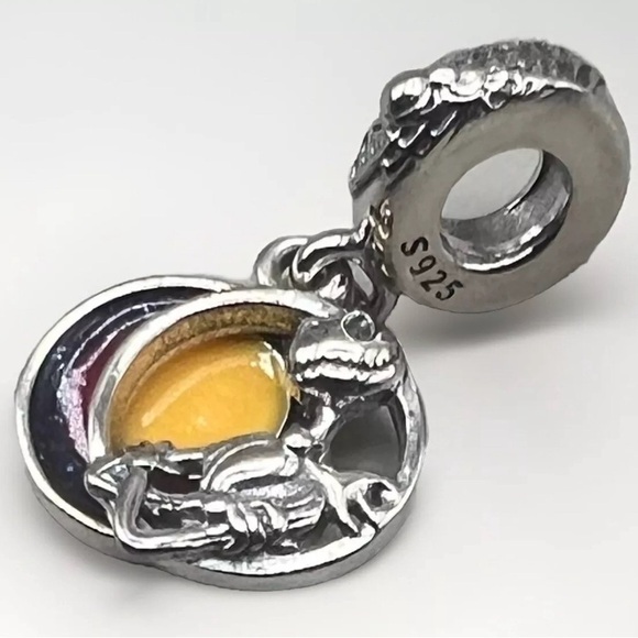 New Sterling Silver 925 Charm “Nightmare Before Christmas” Fits Pandora Jewlery - Picture 4 of 7